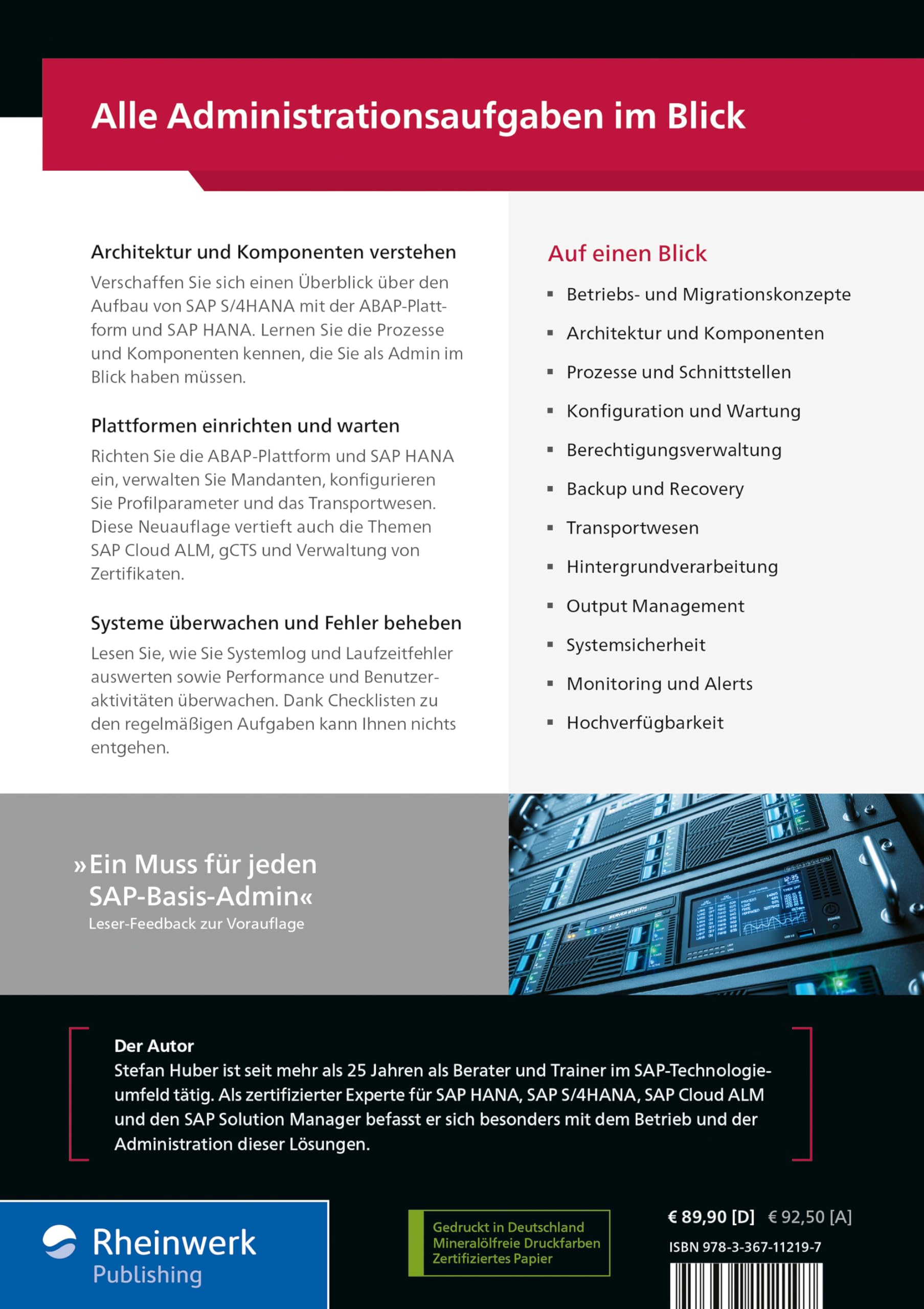 SAP S/4HANA – Systemadministration: Das umfassende Handbuch für SAP-Basis-Admins. Wissen zu Architektur, Prozessen und Werkzeugen – Ausgabe 2026 (SAP PRESS)