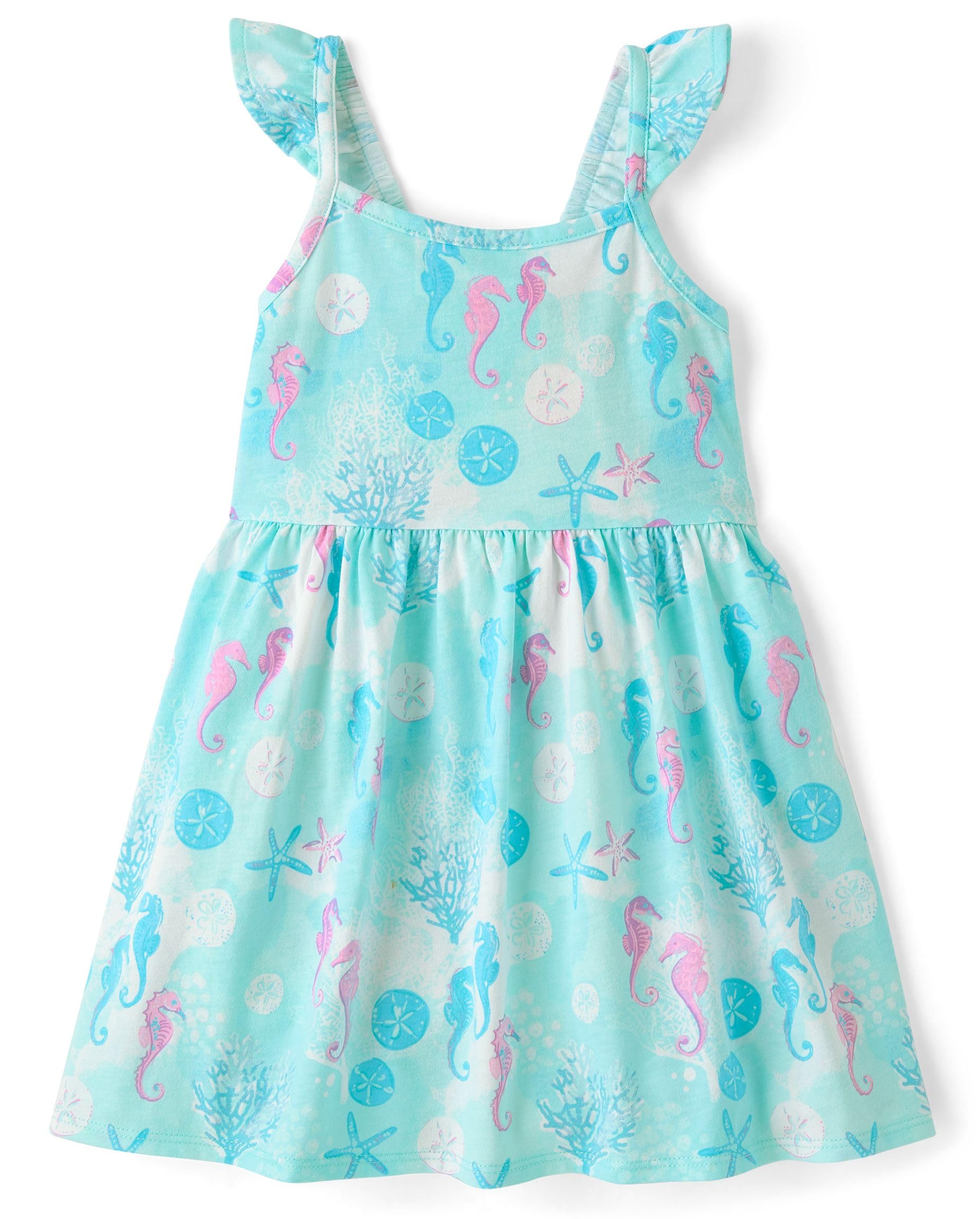 Baby Girls' and Toddler Sleeveless Flutter Dresses