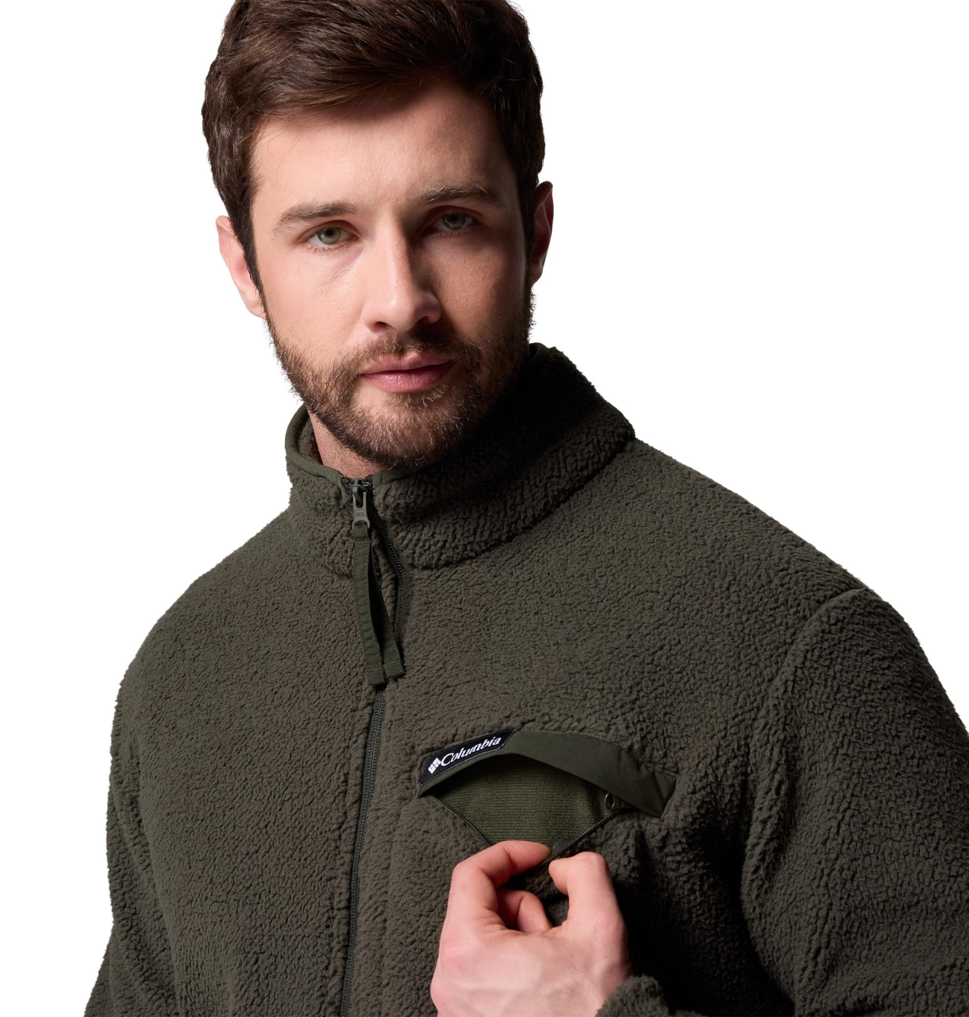 Columbia Rugged Ridge High Pile Full Zip, Veste Polaire Entièrement Zippée pour Homme