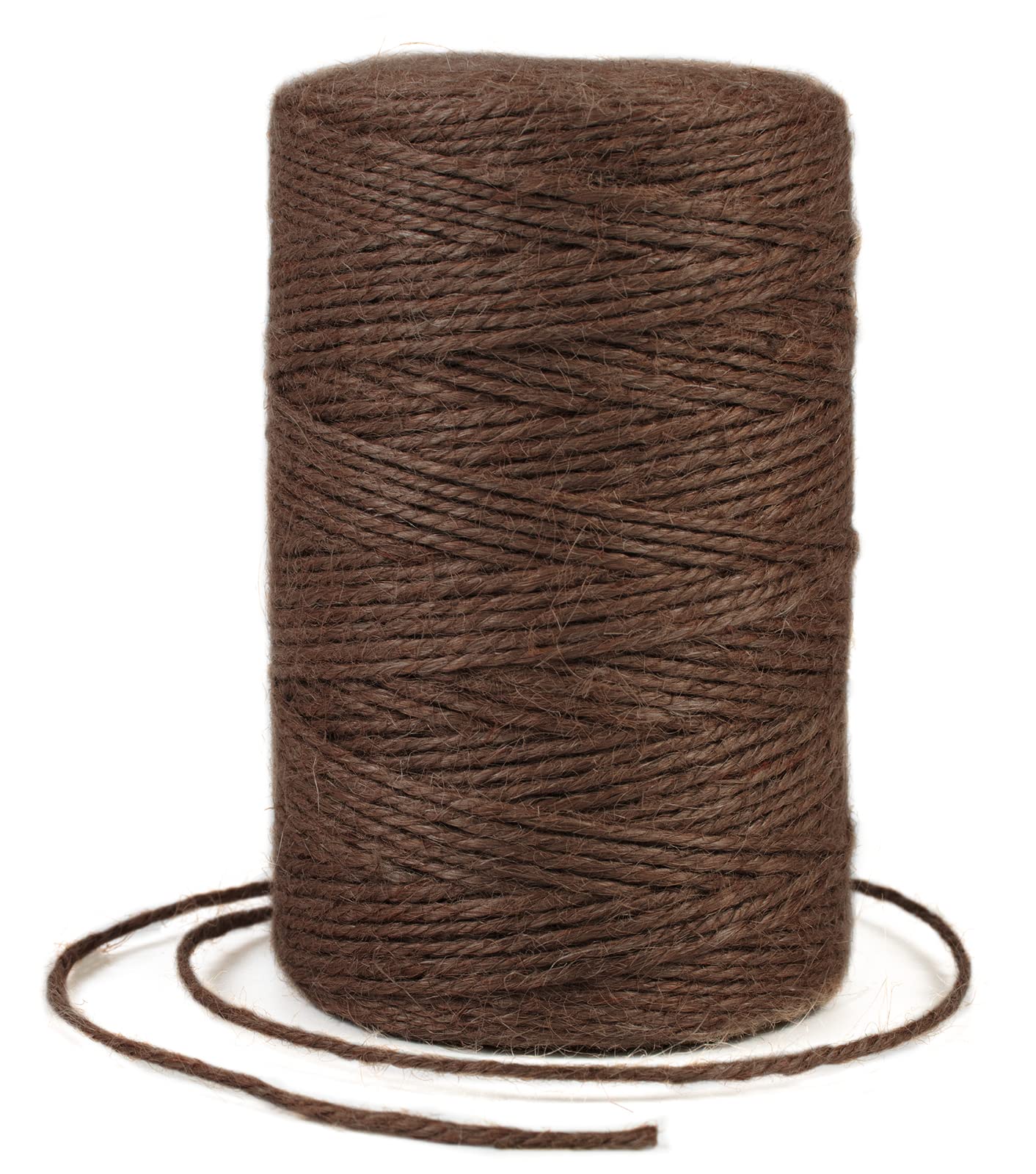 Uiopa Jute Twine String 2mm 200m/656 Feet Garden String Coloured Twine Natural Rope, Craft String for Gift Wrapping, Gardening, DIY Crafts, Floristry, Bundling, Christmas (Coffee)