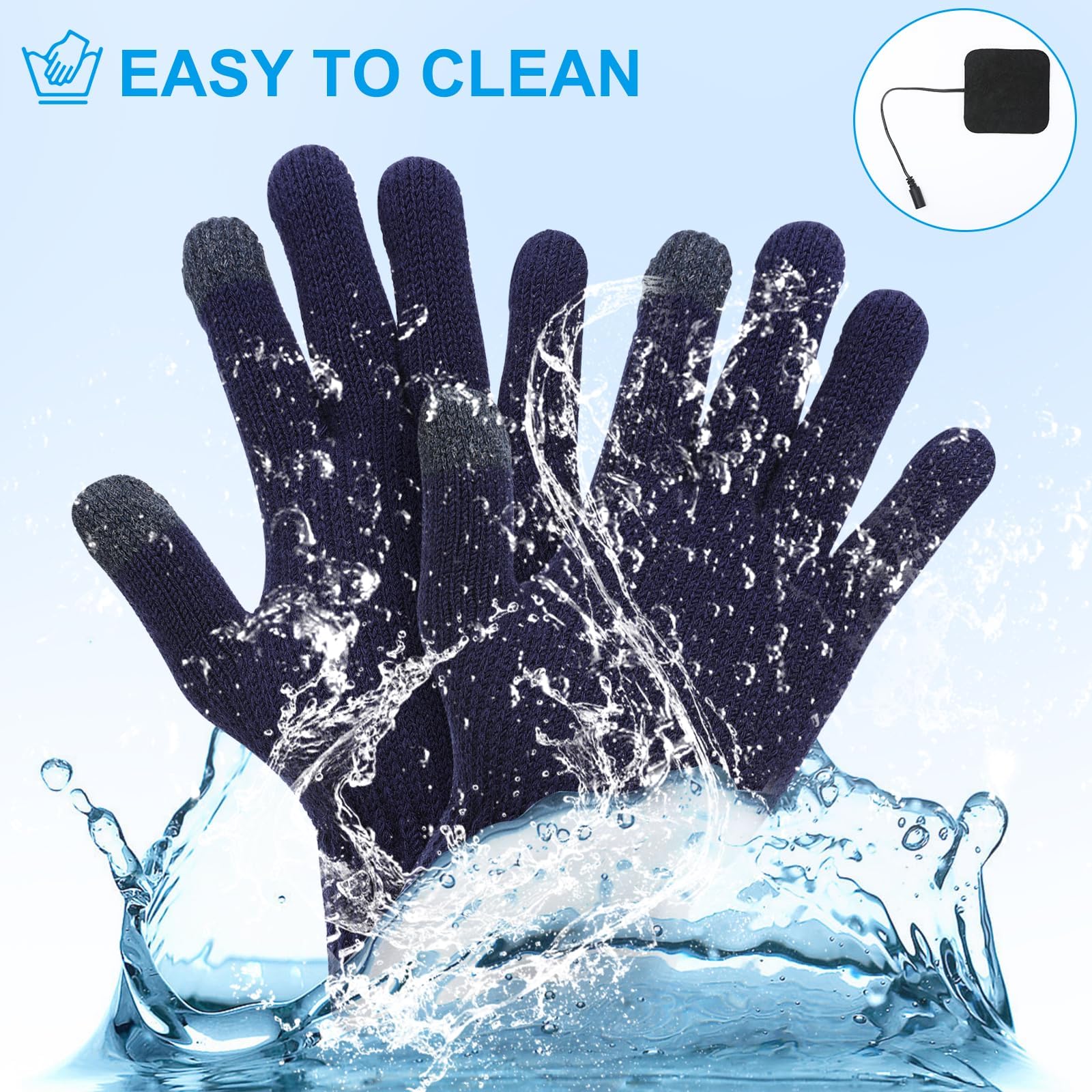 Coikes Gants Chauffants USB Pour Homme Et Femme Gants Chauffants