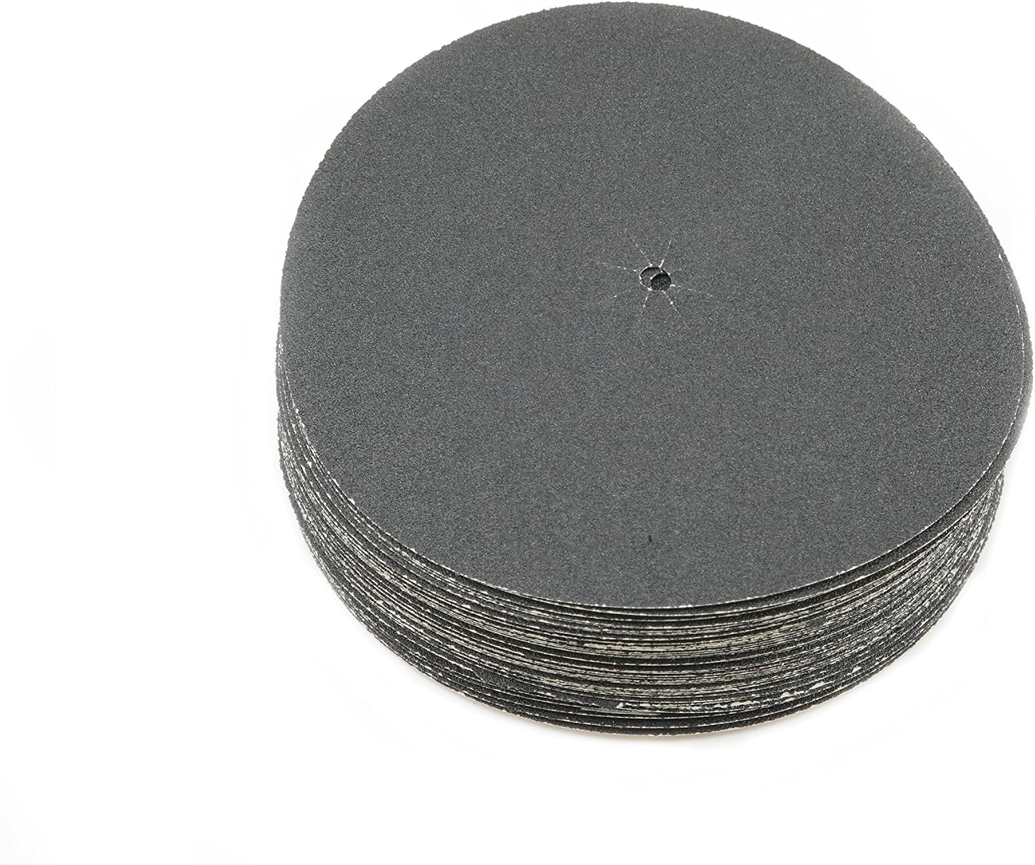 Sungold Abrasives 87406 80 Grit Edger Sanding Discs Heavyweight Paper Black Silicon Carbide (50/Box) 7" x 5/16" Center Hole
