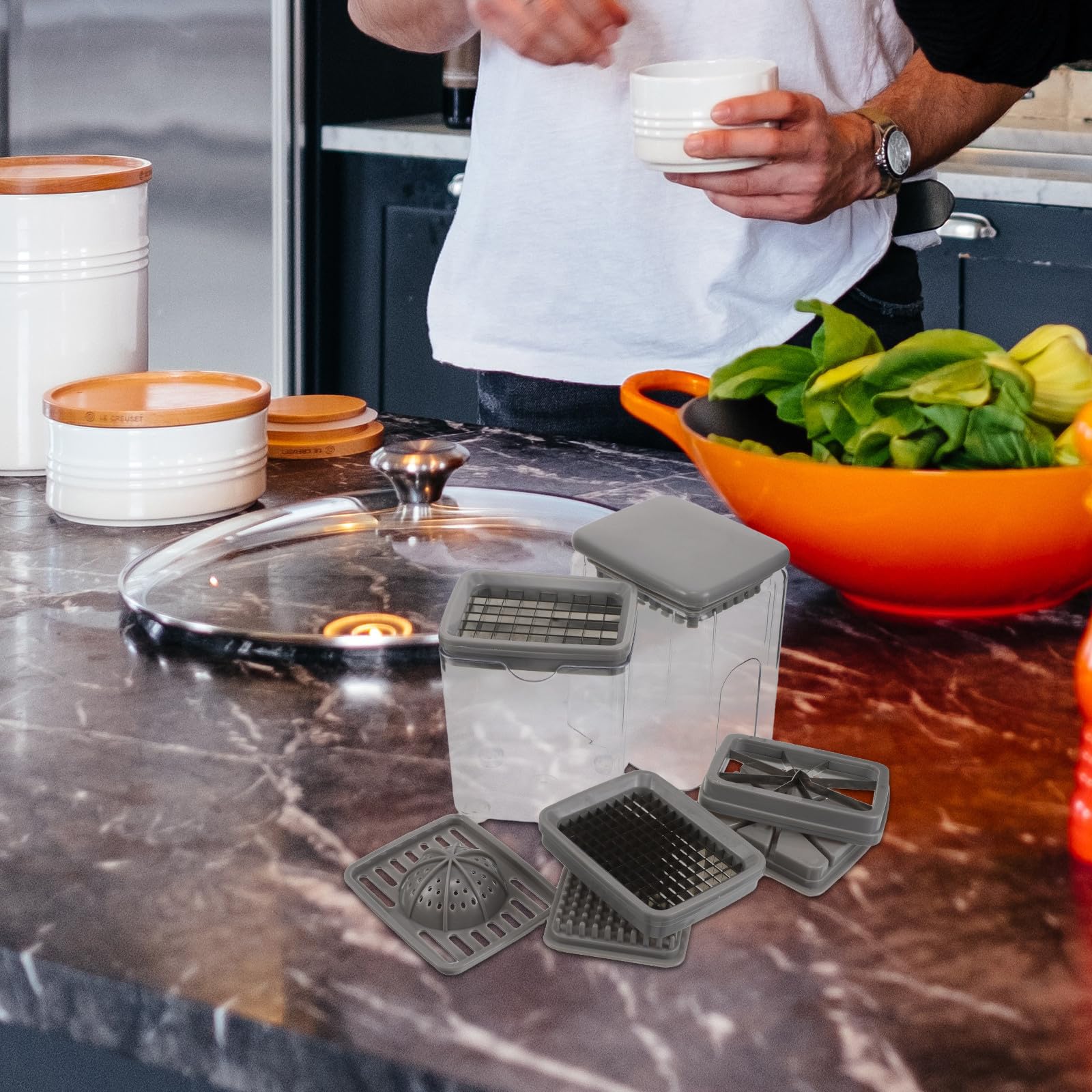 Tagliaverdure Multifunzione in Abs per Frutta e Verdure