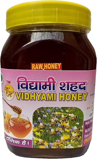Vidyami Natural Wild Forest Honey | 100% Organic Raw Honey | Pure, Unprocessed &amp; Natural | No Sugar Adulteration | Mixed B...