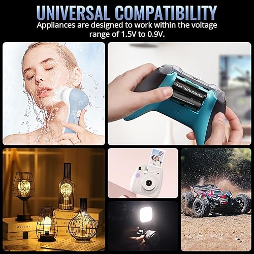 Miniatura 7 de POWEROWL Baterías AA recargables, alta capacidad de 2800 mAh, batería Premium NiMH doble A -12 unidades