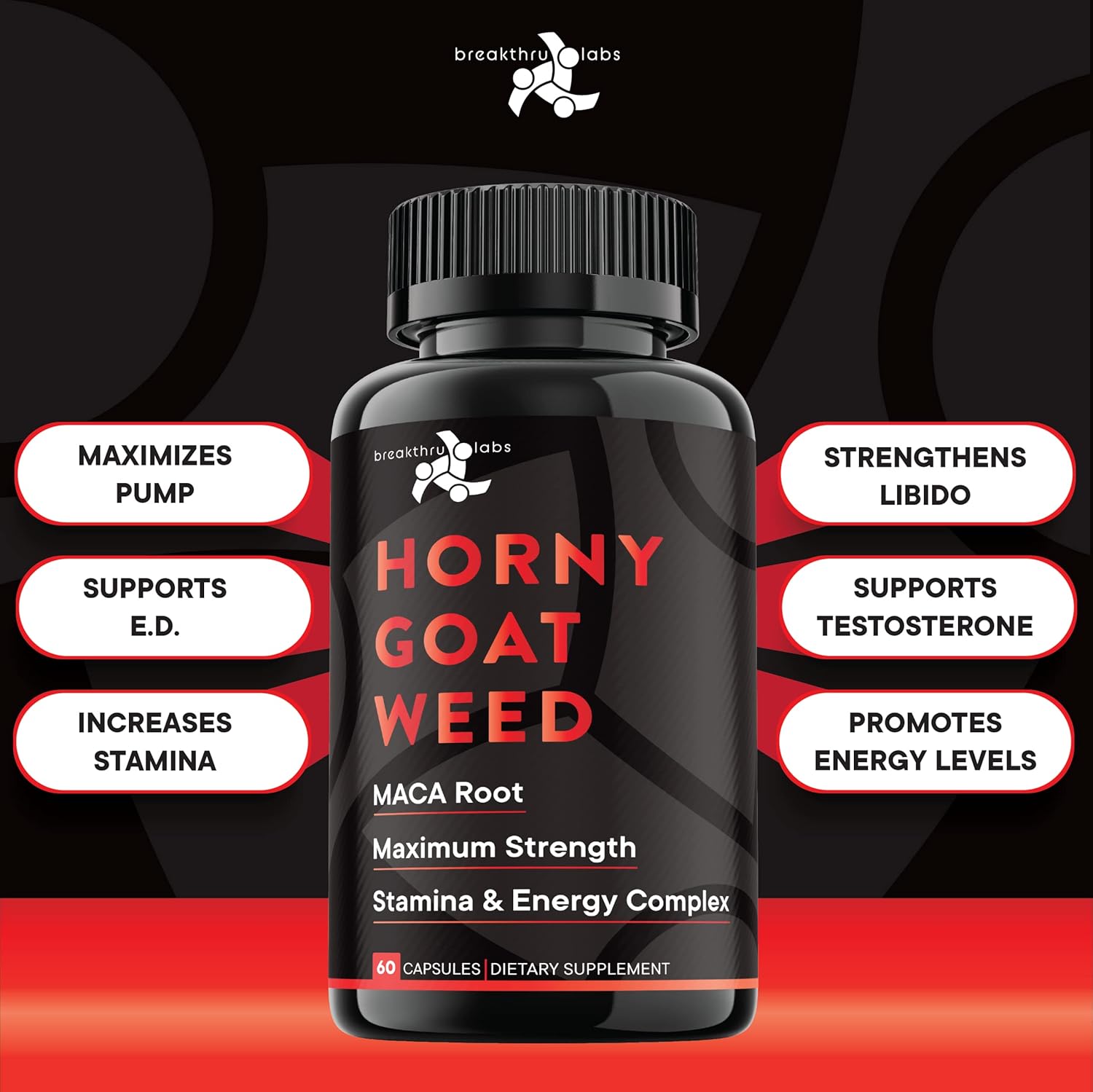 Where Can I Buy Horny Goat Weed Buy Horny Goat Weed by Breakthru Labs 1000mg Max Strength - Maca Root