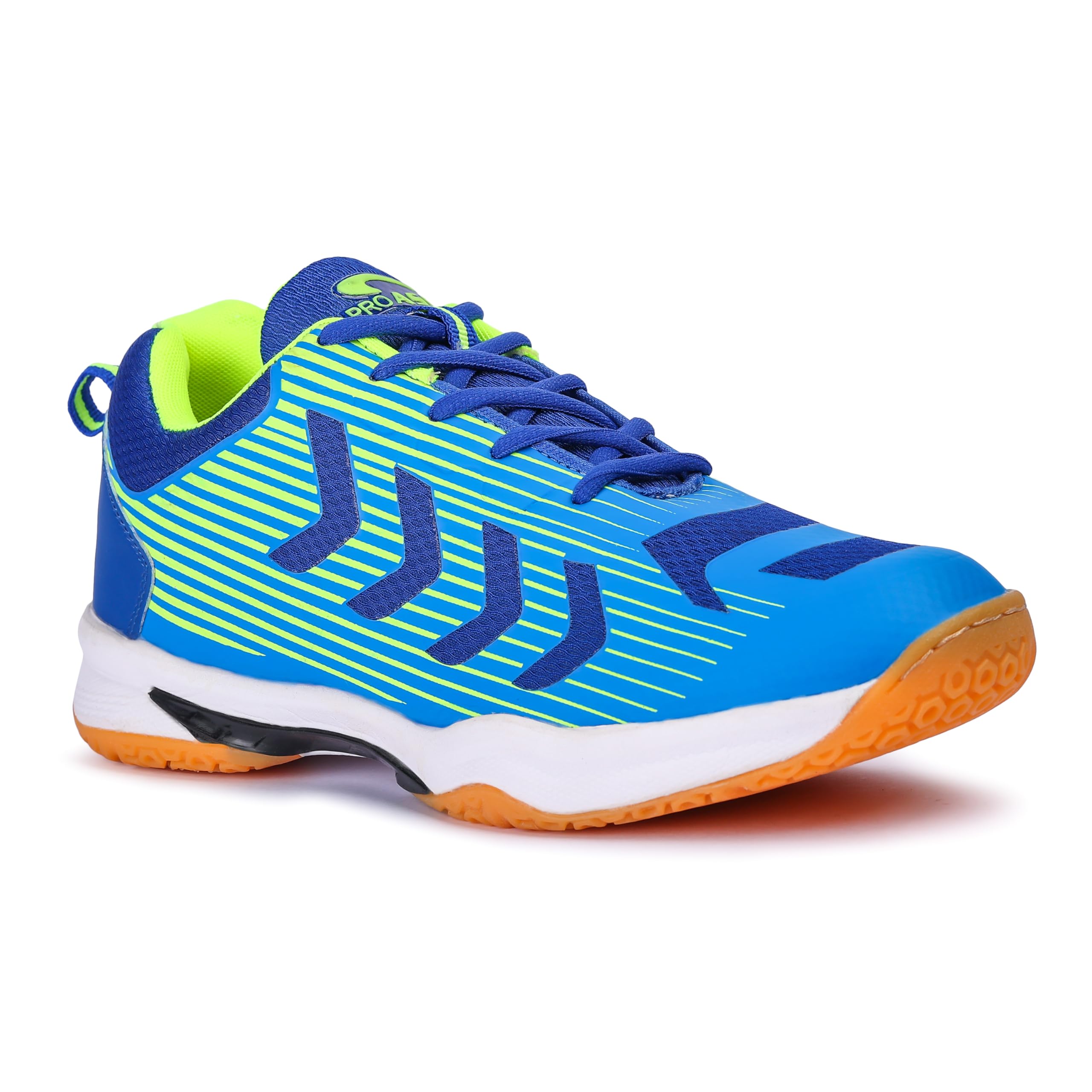 PRO ASE Professional High-Performance Court Shoe With Non-Marking Outsole, Enhanced Cushioning For Badminton, Table Tennis, Volleyball, Squash And Tennis Shoes, Breathable mash for sweat absorbtion,navy blue/royal blue/orange (B0DHCZ9N11) Amazon Price History, Amazon Price Tracker