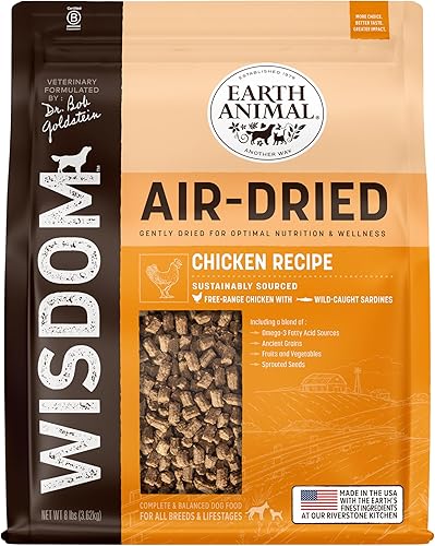 Earth Animal Wisdom Alimento para perros secado al aire  Receta de pollo Alimento natural prémium para perros  Todas las razas y edades  Fabricado disponible en Yaxa Costa Rica