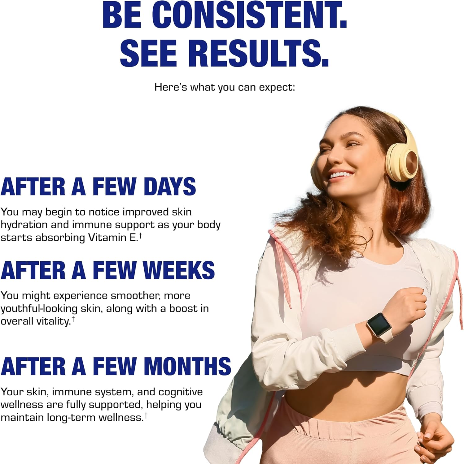 Vitamin E 400 IU Softgels - Clinical Formula Natural Vitamin E Supplement Complex with d-Alpha Tocopherol & Mixed Tocopherols for Hair Skin & Nails Plus Antioxidant Immune Support - 90 Servings - Image 6