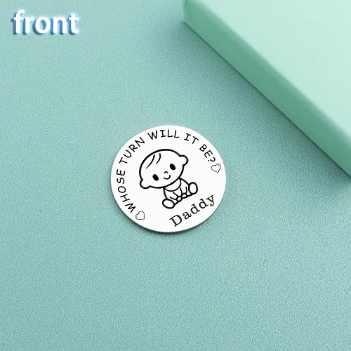 Miniatura 5 de Moneda de decisión para padres para parejas, regalos divertidos para mamá y papá, regalo de embarazo para futuras mamás y papás