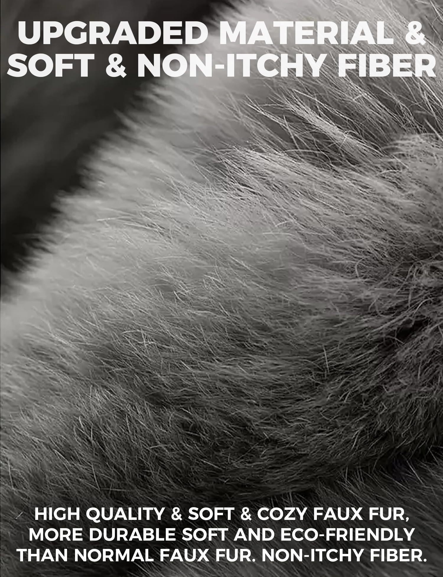 Ear Muffs Winter Women Men Kids Girls Earmuffs for Women Winter Accessories Ear Covers Cold Weather Running Ear Warmers Headband White Black Cute Fluffy Fuzzy Adjustable Foldable Faux Fur Ladies