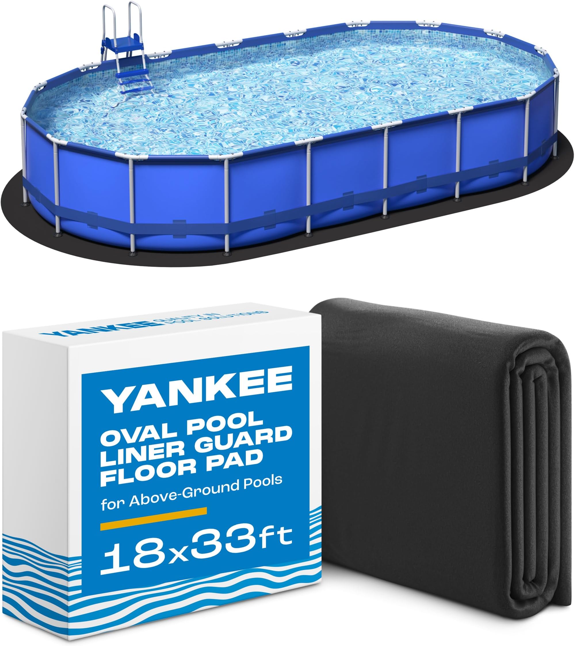 Liner Life Above Ground Pool Liner Pad 18' x 33' Oval and