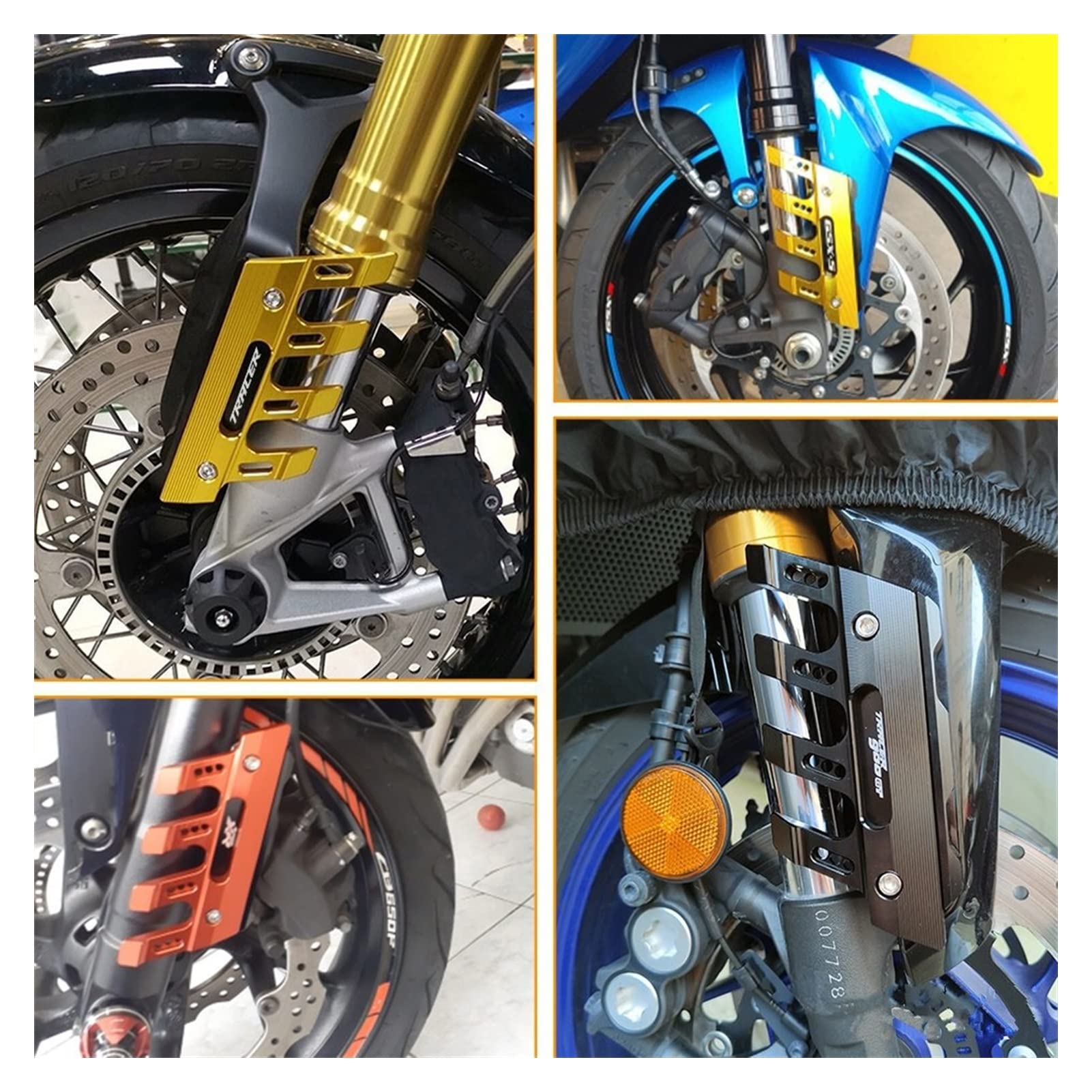 hivxwerm Tamponi Paratelaio Compatibile con Yamaha per MT-09 per Tracer 900 per 9GT 2021 2022 2023 2024 Assale Anteriore Posteriore Forcella Crash Slider Protezione Ruota Moto(Black