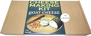 Cheese Making KIT = GOAT CHEESE WITH GARLIC & HERB = Great Gift Present = Full instruction Included Just Add Milk