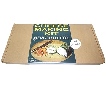 Cheese Making KIT = GOAT CHEESE WITH GARLIC & HERB = Great Gift Present = Full instruction Included Just Add Milk