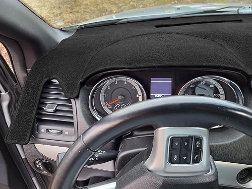 Miniatura 5 de Cubierta de tablero de ajuste personalizado para Dodge Grand CaravanRam CV TradesmanChrysler Town Country, protector de tapa sin sensor de faro