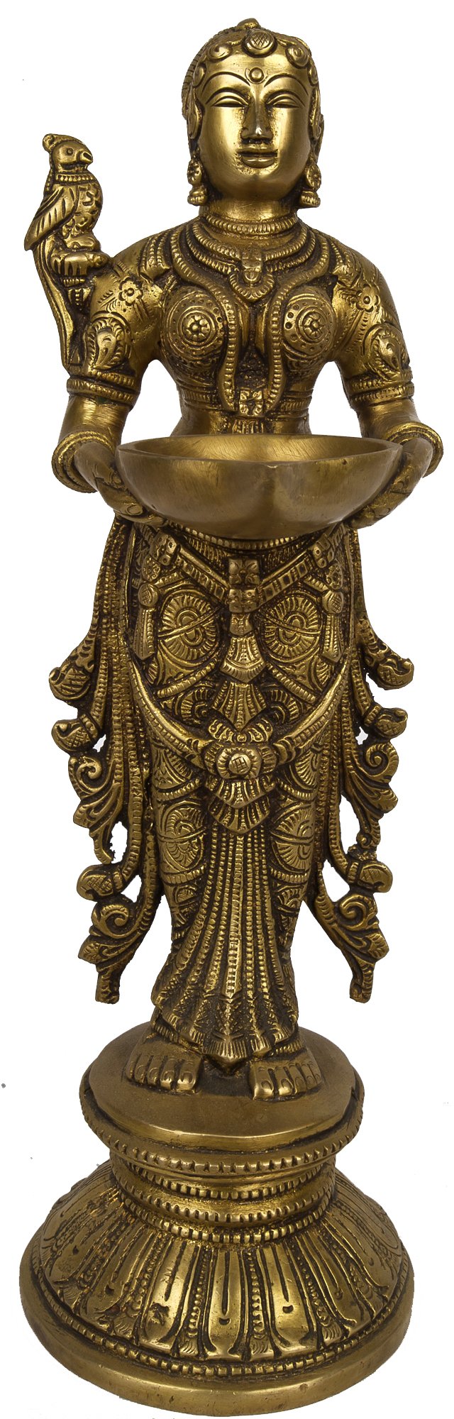 Deeplakshmi Exotic India laiton avec perroquet : cadeau de crémaillère idéal