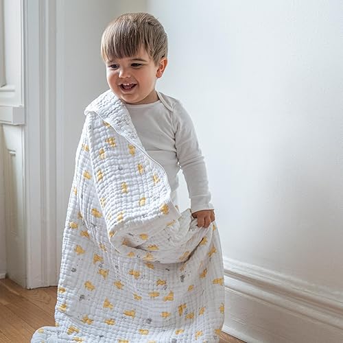 Miniatura 4 de Aden + Anais Cobija de ensueño de muselina para bebés Ideal, ligera, para recién nacidos y cuna, ropa de cama para niños Regalo para fiestas de bebé