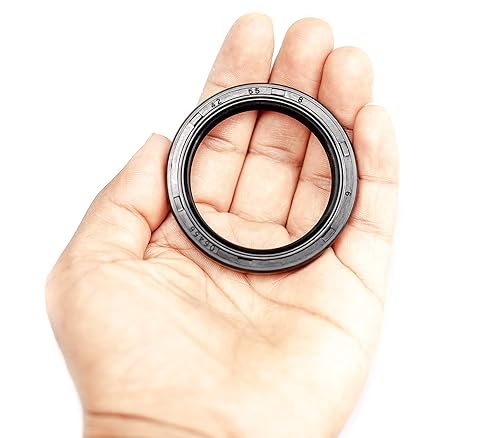 EAI Sello de aceite 1.654 in x 2.165 in x 0.315 in TC doble labio con resorte. caja de metal con revestimiento de goma de nitrilo