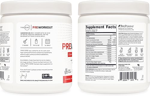 Miniatura 6 de Type Zero Ultra Clean - Bomba sin estimulación para preentrenamiento (limonada de bayas negras), remolacha, arginina, malato de citrulina, betaína,