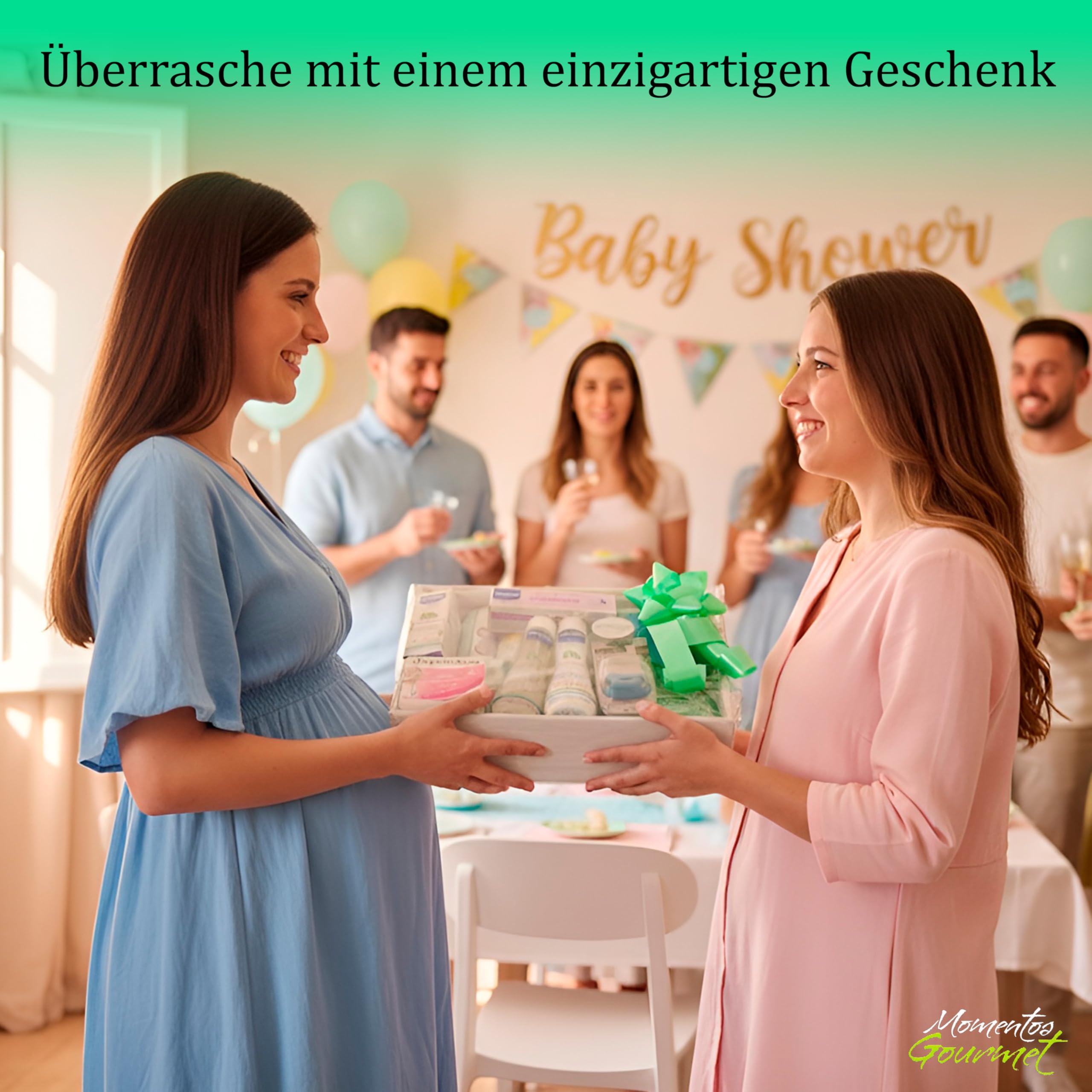 Babykorb für Neugeborene, Unisex, für Geburt und Babyparty, Geschenkset mit personalisierbarer Karte, ideal für Taufe und Erstmütter von 0 bis 6 Monaten. Direkter Versand ins Krankenhaus!