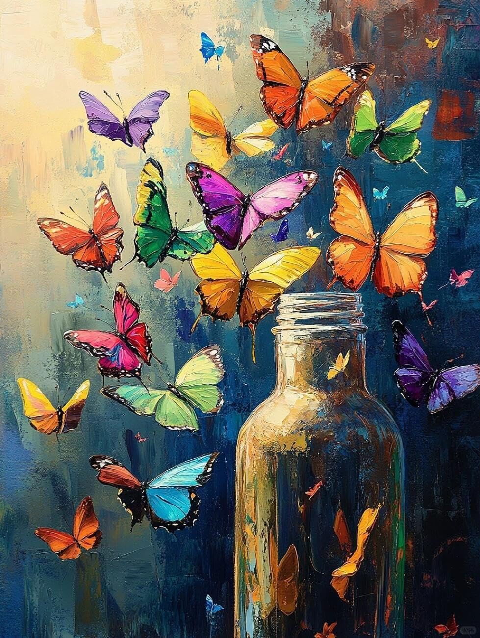 Henypt Cross Stitch Kits for Adults Fantasy Butterfly DIY Arts Aand Craft Kit for Adults Beginners with Accessories Home Wall Decoration 14CT 30x40cm