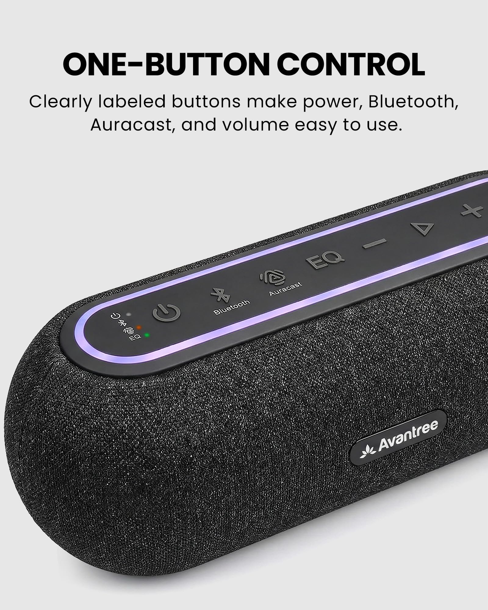 Venucast Harmony A2 – Sistema Di Altoparlanti Wireless Auracast Per Audio Di Sottofondo In Casa, Espandibile, Controllo A Un Pulsante, Bluetooth/Ottico/AUX, Per Negozi E Piccoli Ambienti