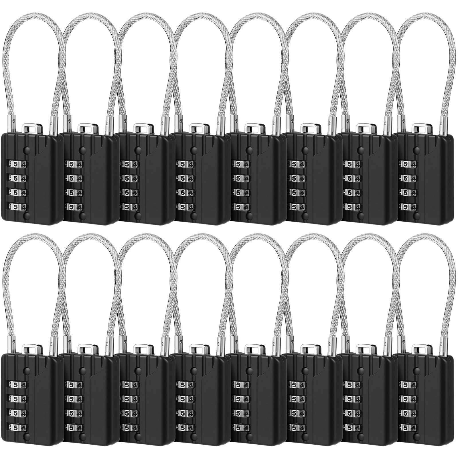 Moxweyeni Zahlenschloss, 3-stellig, Fitnessstudio, Vorhängeschloss, wasserdicht, zurücksetzbar, Tasche, Gepäck, Tor, Vorhängeschloss, Outdoor, für Schule, Schließfach, Reisen, Werkzeugkasten