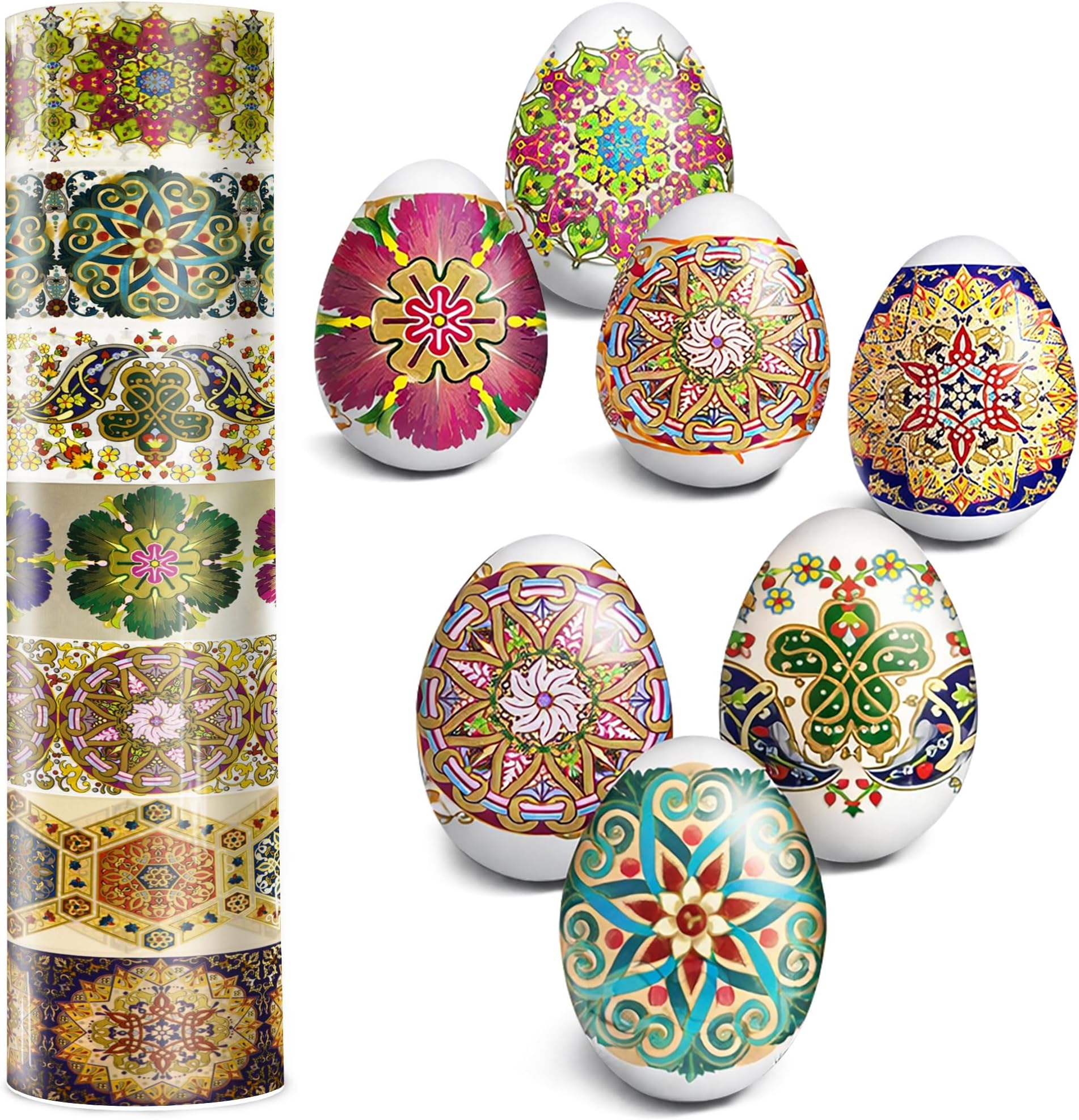 Diximus Thermo Heat Shrink Sleeve Decoration Easter Egg Wraps Pysanka Pysanky Patterns