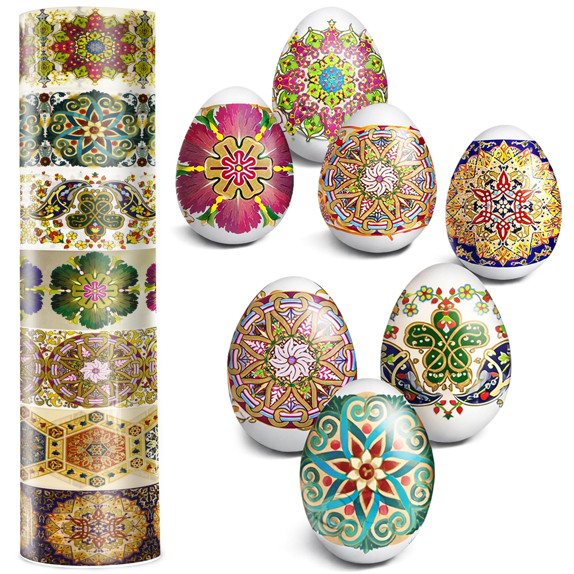 Diximus Thermo Heat Shrink Sleeve Decoration Easter Egg Wraps Pysanka Pysanky Patterns