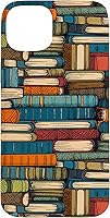 Vista 9 de iPhone 12/12 Pro Pila de libros leídos biblioteca ilustración amor lectura pilas caso