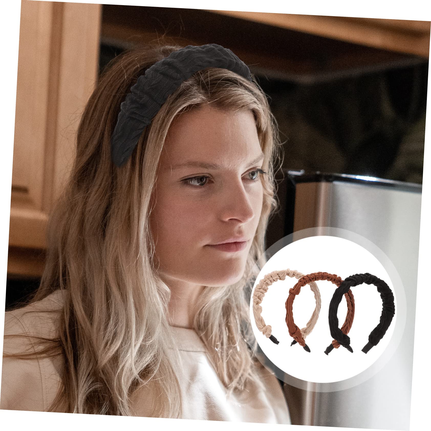 Healeved 9piezas Diademas Anchas Retro Para Mujeres Accesorios De Cabello Decorativos Para Uso Diario y Eventos Especiales