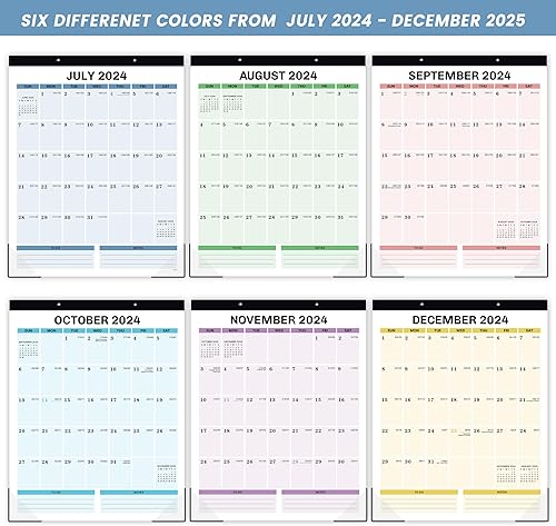 Miniatura 5 de Calendario magnético 2024-2025 para refrigerador, calendario de refrigerador 2024-2025, marzo 2024 a junio 2025, 11.5 x 14.6 pulgadas, 16