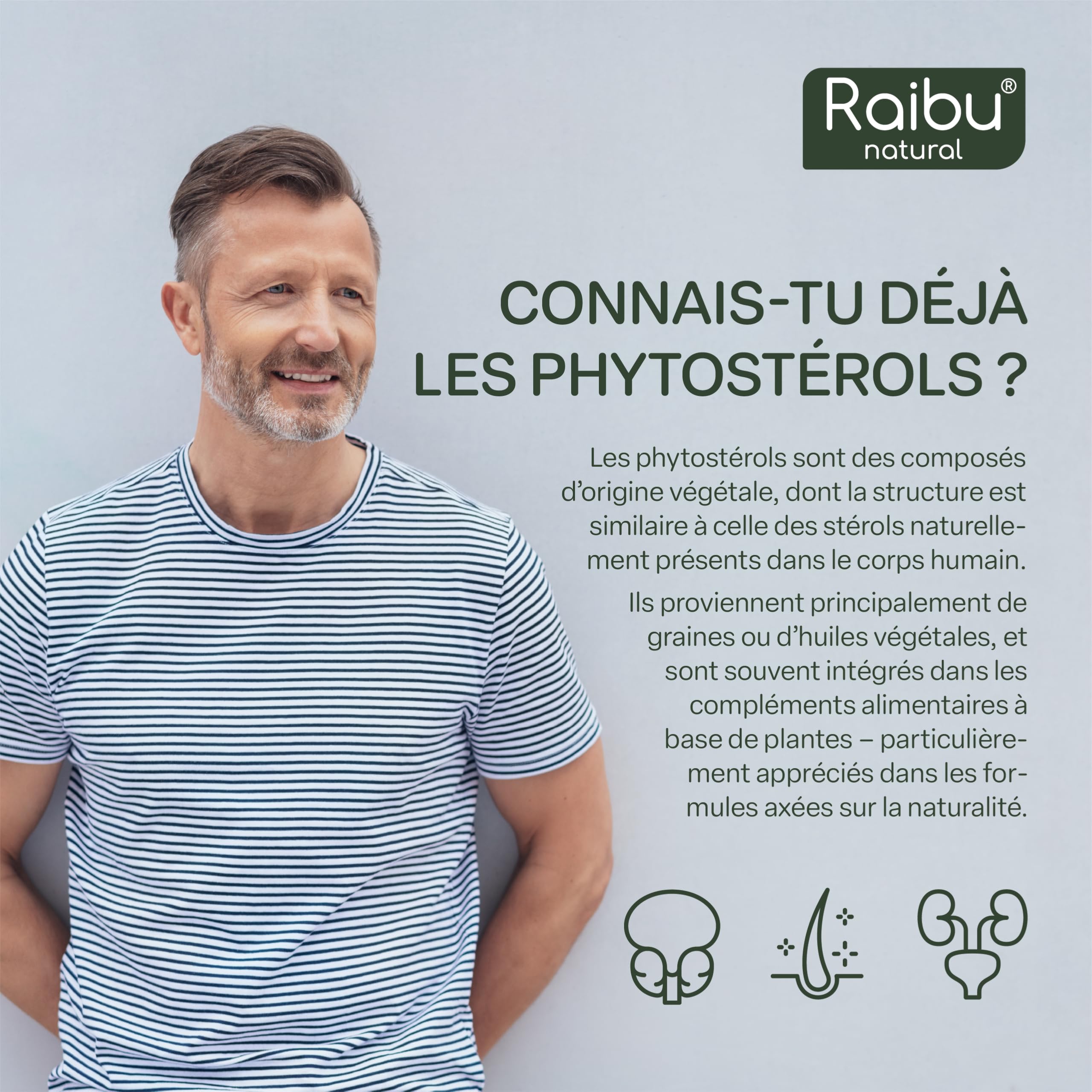 Saw Palmetto - Haute Teneur: 11000 mg de Palmier Nain par Gélule (20:1), avec Graines de Courge - 120 Gélules de Palmier Nain pour 4 Mois d’Utilisation - Végan & Sans Additifs - Raibu