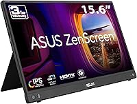 ASUS ZenScreen MB16AHV 15.6" FHD IPS Portable USB-C Monitor - Slim 0.9kg, Kickstand, Tripod Mount, Eye Care, 3-Year Warranty