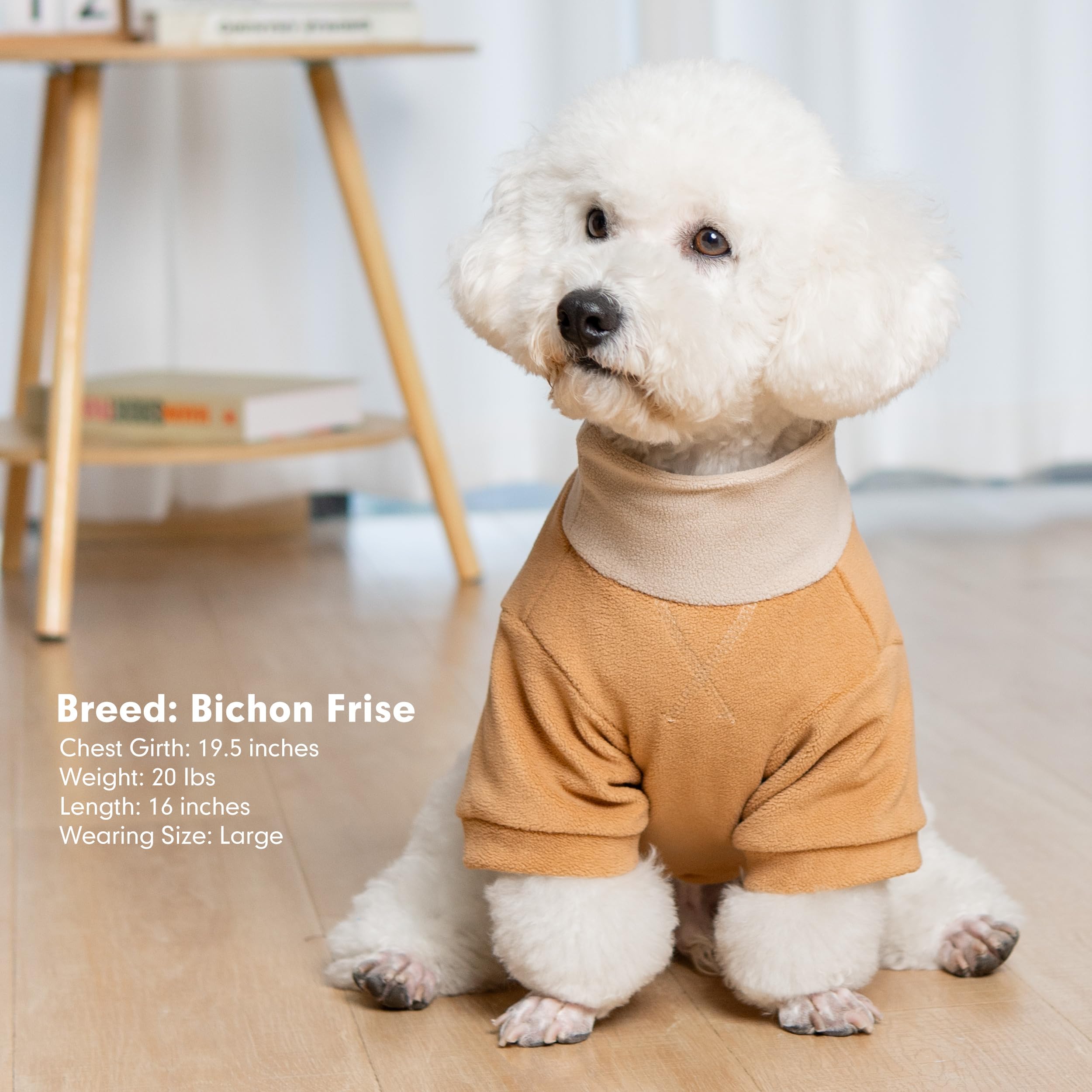 cyeollo Paquete de 2 suéteres para perros pequeños, suéter de invierno suave de cuello alto para perros pequeños, machos y hembras, sudadera cálida para perros, ropa elástica y cómoda para mascotas,