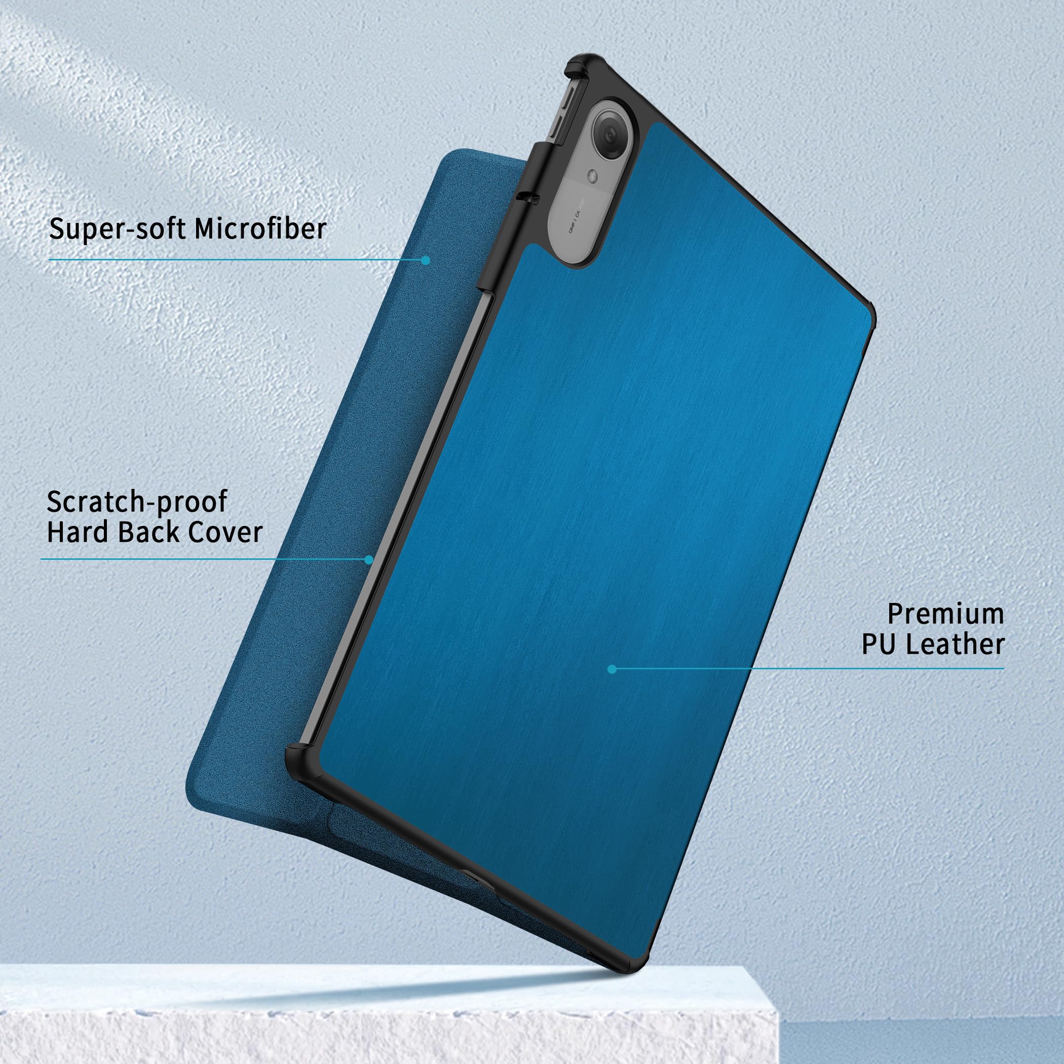 EasyAcc Custodia Per Lenovo Idea Tab Pro Gen 2 13” – Ultra Sottile, Supporto Regolabile, Pelle PU, Nero