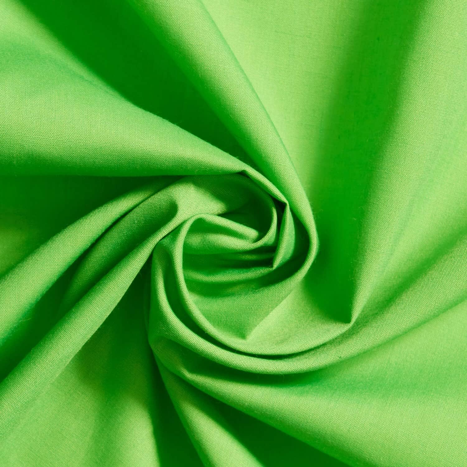 Cotton Polyester Broadcloth Fabric Premium Apparel Quilting 45" (1 Yard, Apple Green)
