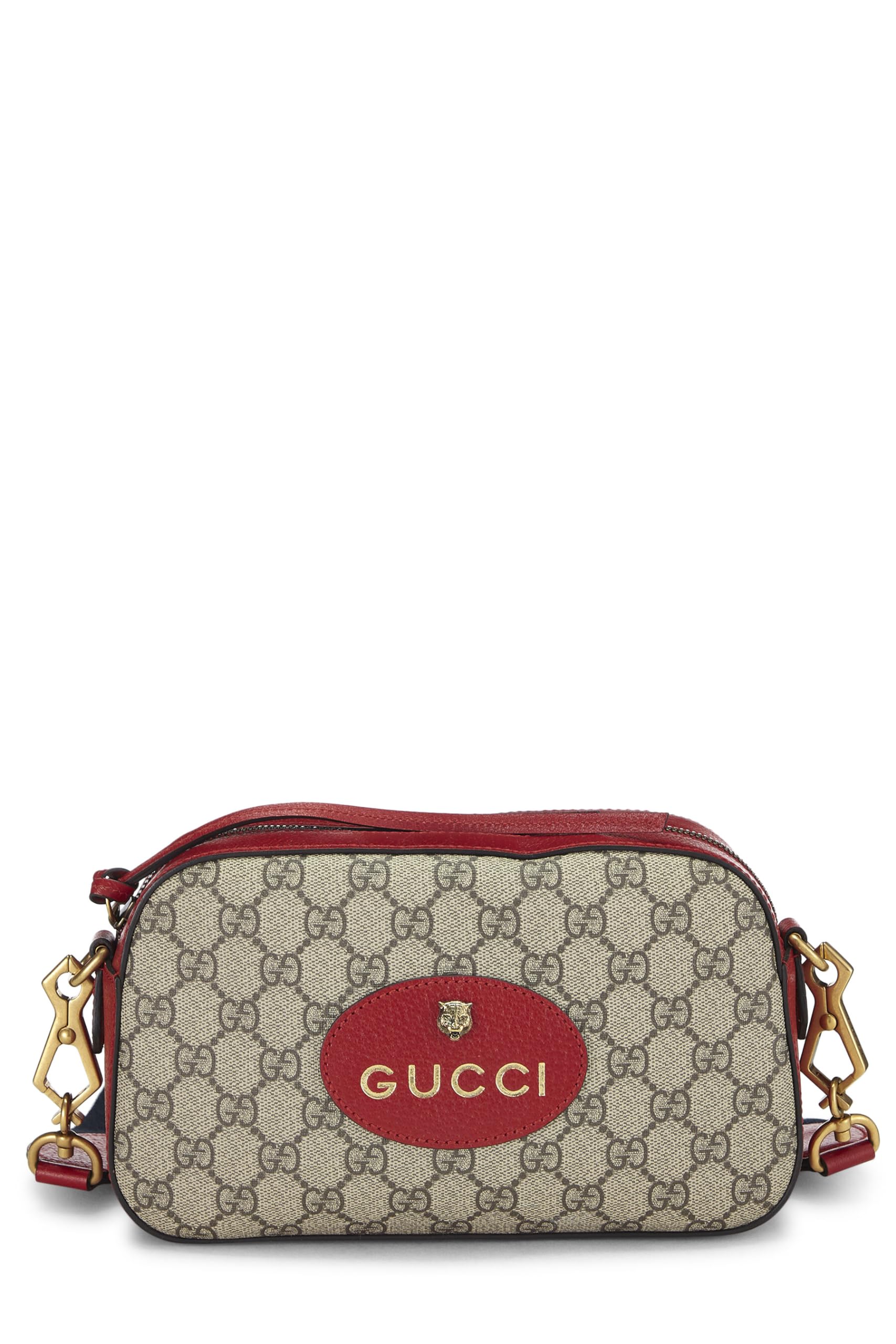 GucciPre-Loved Original GG Supreme Canvas Neo Vintage Messenger, Red