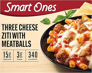 Smart Ones Three Cheese Ziti with Meatballs Frozen Meal 9 oz Box
