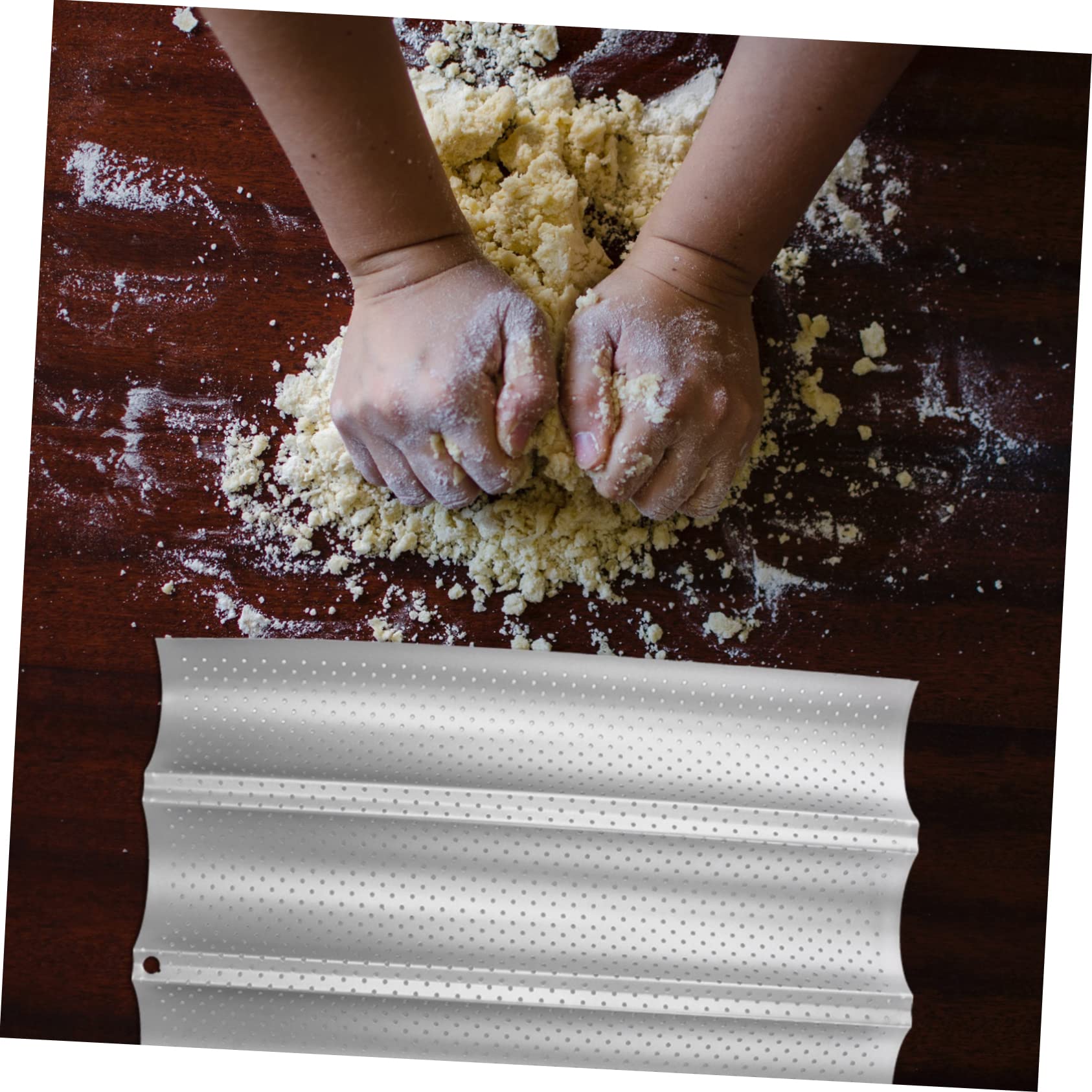 Zerodeko 2stücke Pfanne Antihaft Perforiert Für Französisches Brotbacken Laibformen Tablett Ofentoaster Geeignet Mit Antihaftbeschichteter Oberfläche Und Robustem Kohlenstoffstahl Für