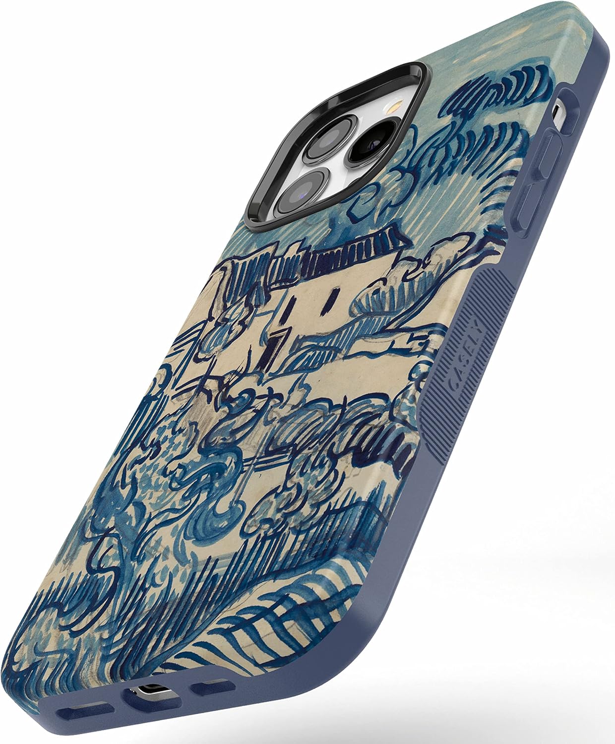 Casely iPhone 13 Pro Max Case | Van Gogh | Landscape with Houses | Bold Protective Design | Compatible with MagSafe