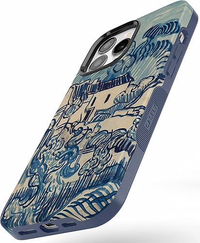 Miniatura 5 de Casely Funda para iPhone 13 Pro Max Compatible con MagSafe Van Gogh Landscape with Houses Funda para teléfono