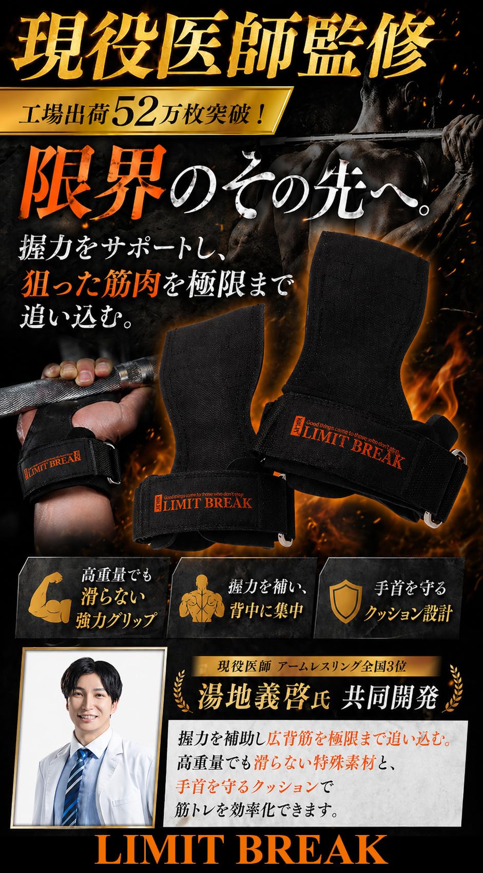 Amazon.co.jp: LIMIT BREAK 【医師 x アームレスラー監修】 強力防滑