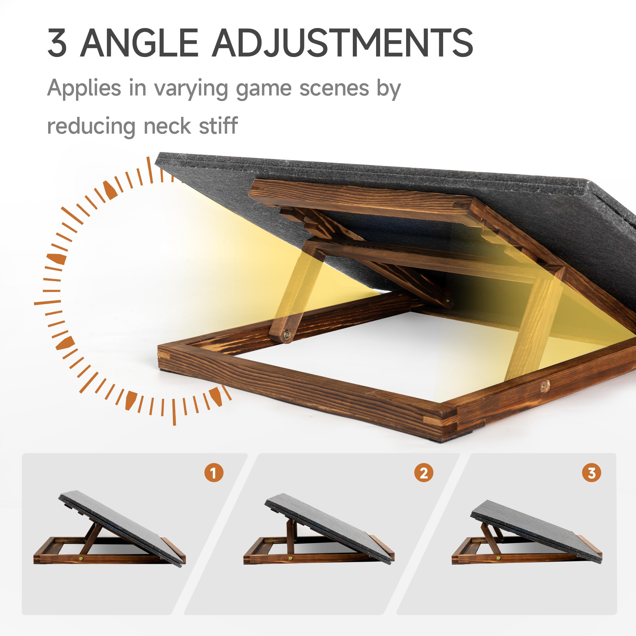 Tektalk Foldable Jigsaw Puzzle Board with 3 Angle Adjustable Bracket/Stand - Image 3