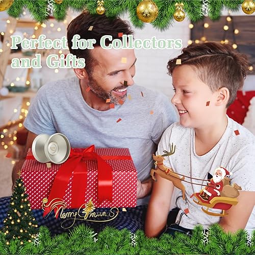 Miniatura 7 de Yoyo Yoyo profesional de acero inoxidable 304 que no responde, trucos de metal Yo yos para adultos jugadores avanzados, Yoyo para niños de 8 a 12