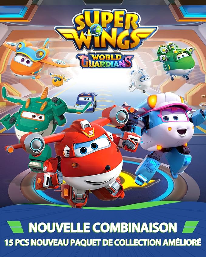 Super Wings Transformers Juguetes 2 Pulgadas 15 Piezas Aviones Robot miniatura 6
