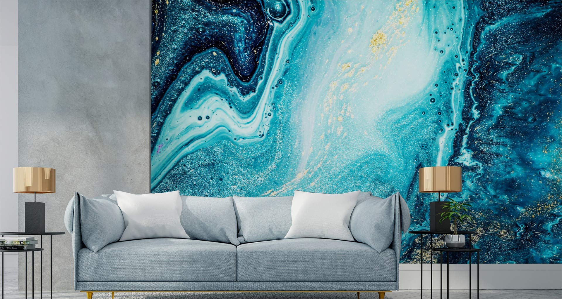 Samoprzylepna fototapeta marmur kamień iluzja wygląd kamienia, 368 x 280 cm, nowoczesna tapeta XXL, wygląd ściany, muru, salonu, sypialni, biura, korytarza, tapeta ścienna szer. 368 x wys. 280