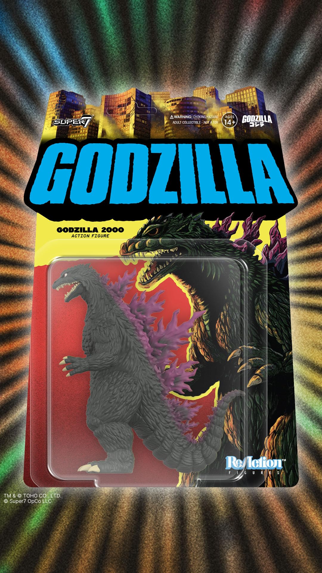Amazon.com: Super7 Reaction Figure Toho Godzilla 2000-3.75