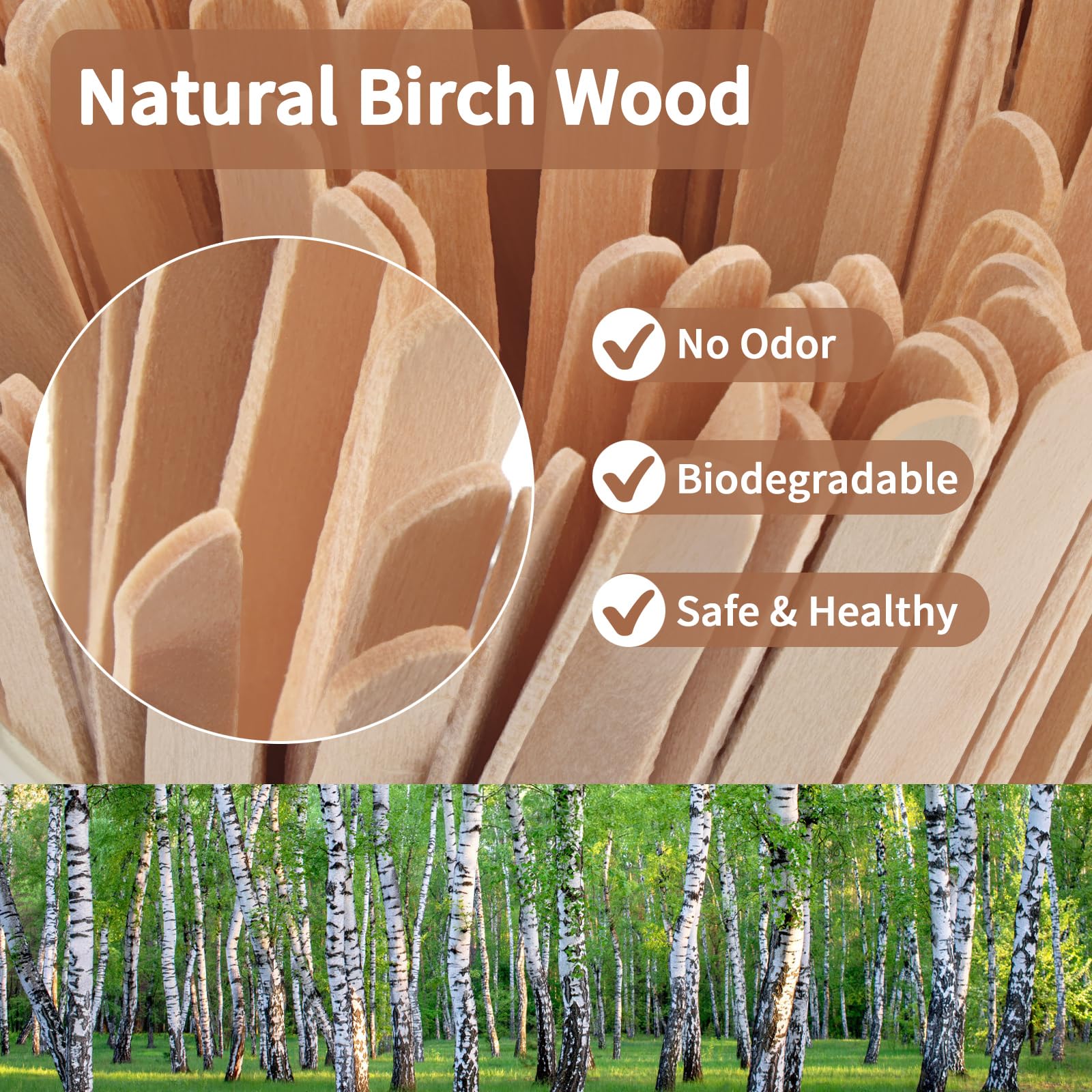 Natural Wooden Coffee Stirrers - 700 Pack -3